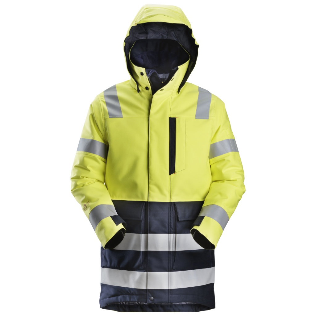 SNICKERS 1860 PROTECWORK INSULATED PARKA HIGH-VIS CLASS 3