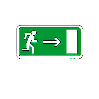 PON SAFETY ICON 3134.01 EMERGENCY EXIT MAN + ARROW RIGHT VIN
